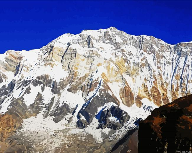 Snowy Annapurna Painting By Numberss.png