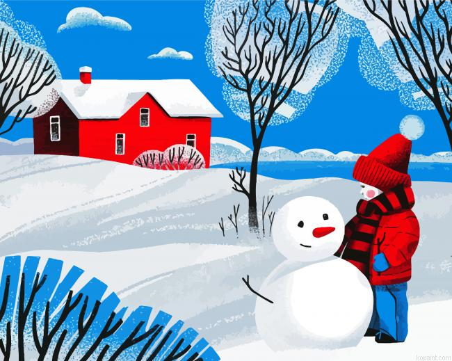 Snowy Day Painting By Numberss.png