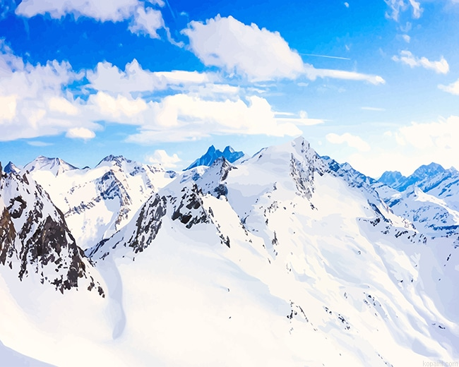Snowy Mountains New Painting By Numberss.png