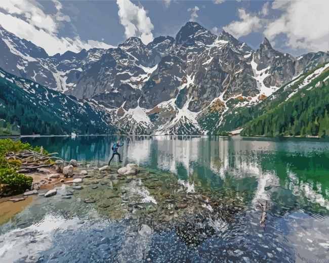 Snowy Tatra Mountains Painting By Numberss.png