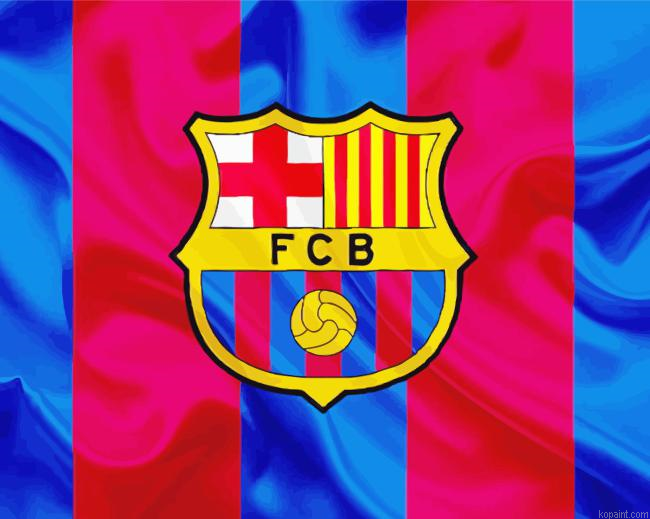 Soccer Fc Barcelona Logo Painting By Numberss.png