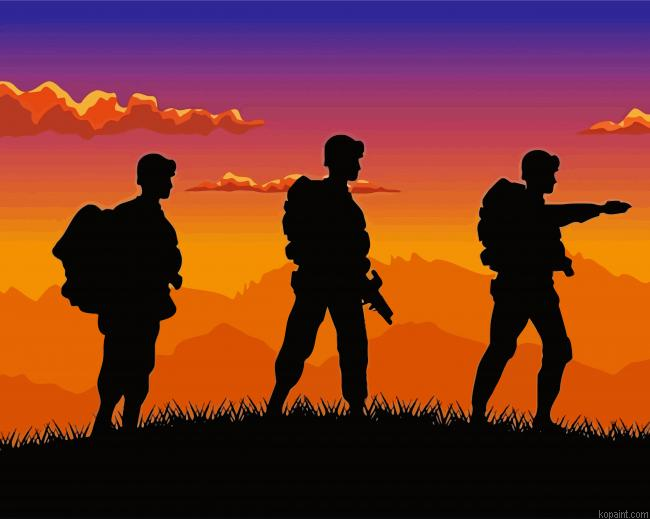 Soldiers Silhouette Painting By Numberss.png