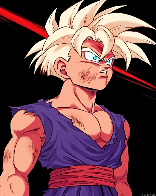 Son Gohan Painting By Numberss.png