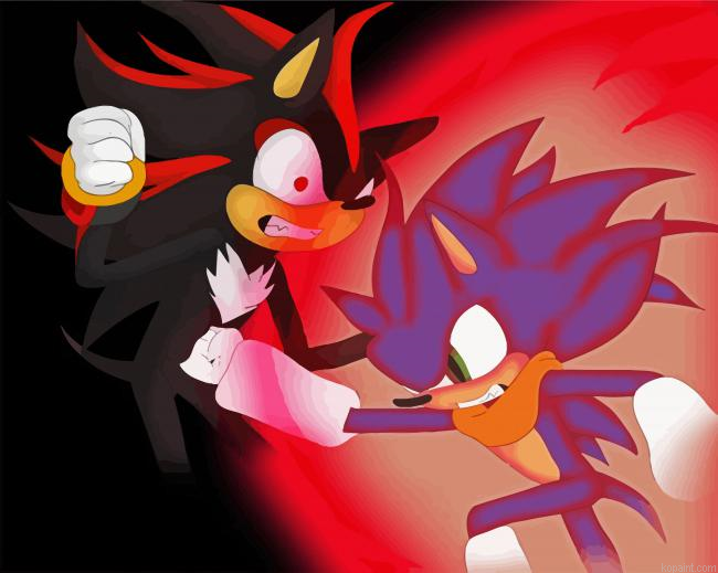 Sonic And Shadow Paint By Numbers.png