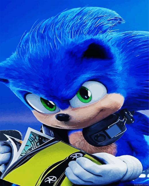 Sonic Anime Character Painting By Numberss.png