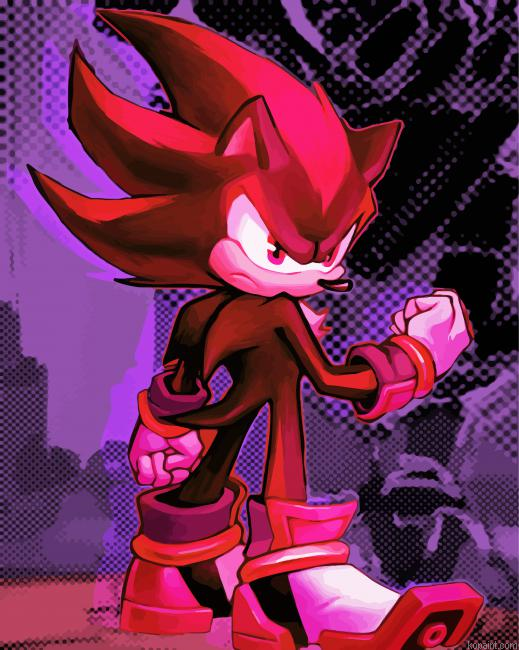 Sonic Shadow The Hedgehog Art Paint By Numbers.png