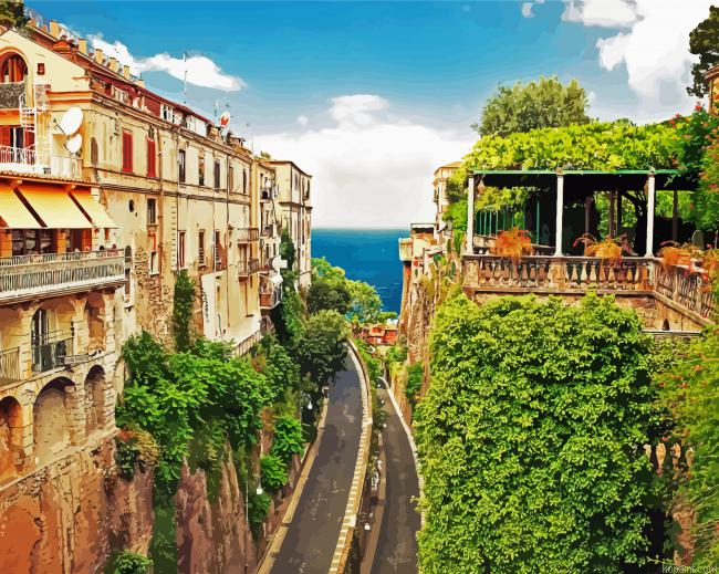 Sorrento Town Paint By Numbers.png