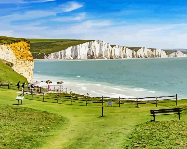 South Downs England Landscape Paint By Numbers