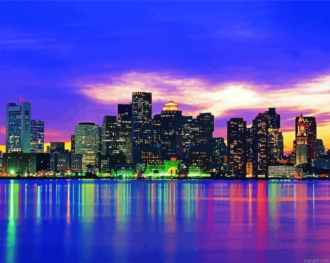 South Florida At Night Painting By Numberss.png