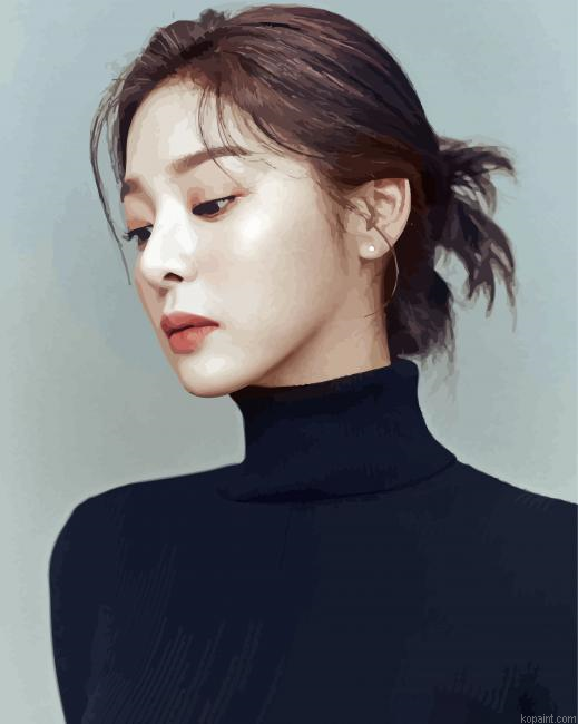 South Korean Actress Seol In Ah Painting By Numberss.png