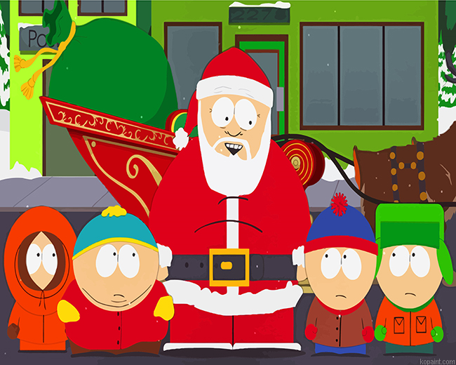 South Park Christmas Painting By Numberss.png