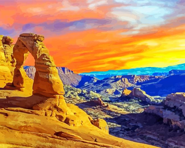 Southwestern Landscape Painting By Numberss.png
