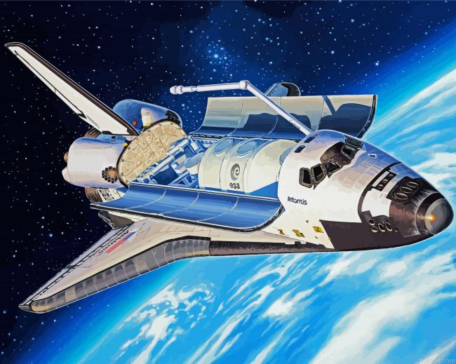 Space Shuttle Illustration Painting By Numberss.png