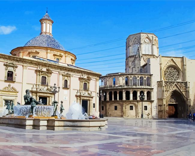 Spain Valencia Cathedral Painting By Numberss.png
