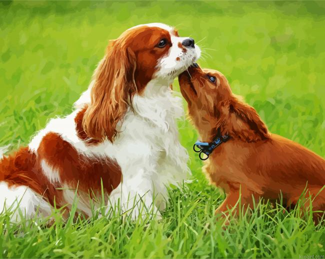 Spaniel Puppies Painting By Numberss.png