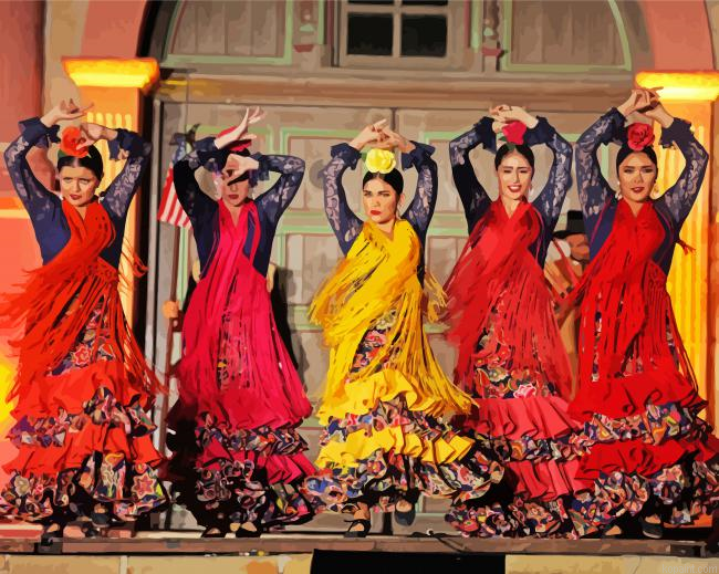 Spanish Fiesta Paint By Numbers