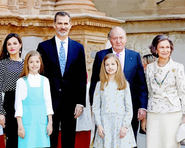 Spanish Royal Family Paint By Numbers