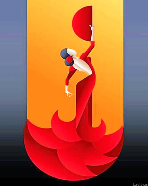 Spanish Woman Dancing Paint By Numbers
