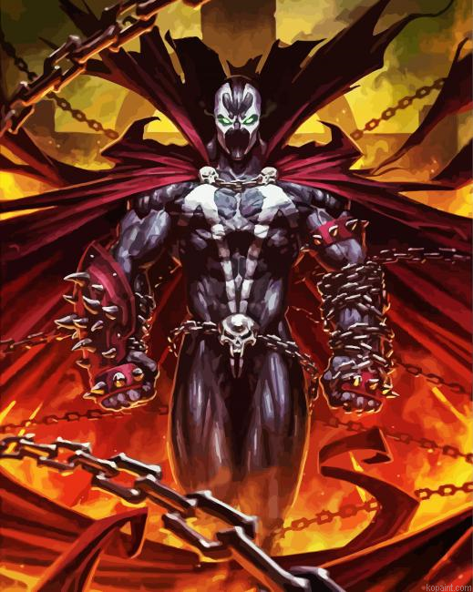 Spawn Comic Books Character Paint By Numbers