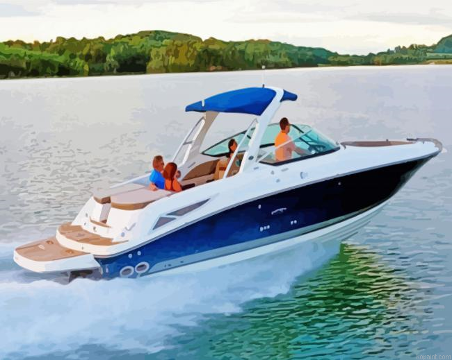 Speed Boat Painting By Numberss.png