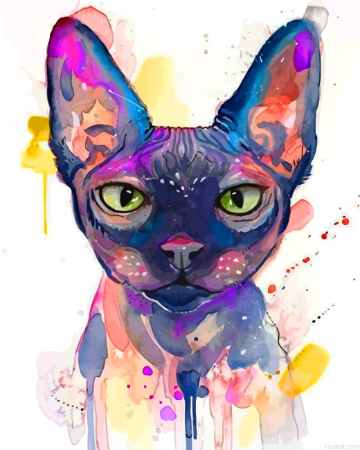 Sphinx Cat Art Painting By Numberss.png