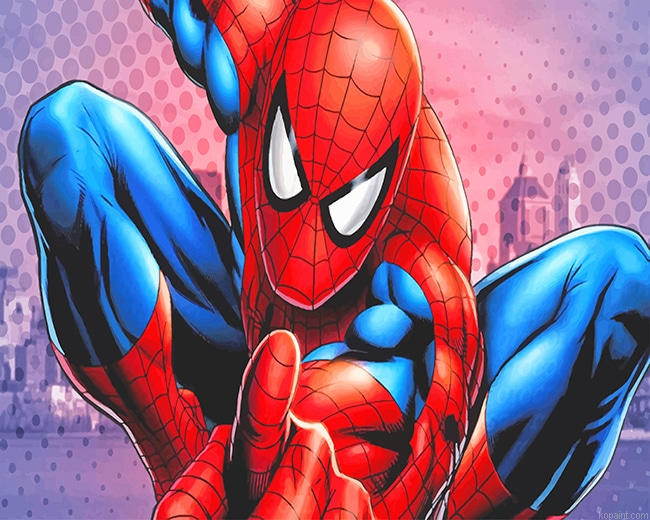 Spiderman Hi Res New Painting By Numberss.png