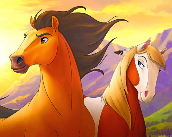 Spirit Stallion Of The Cimarron Paint By Numbers