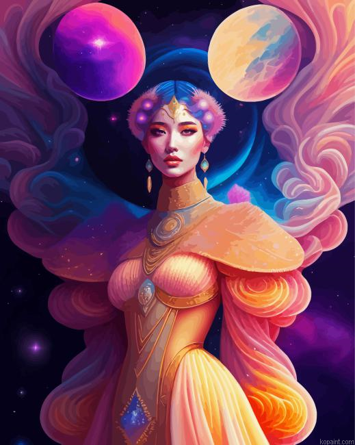 Spiritual Lady Painting By Numberss.png