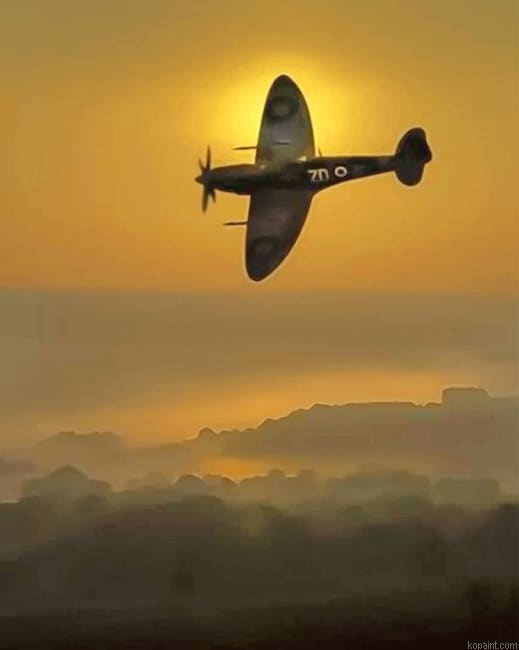 Spitfire Sunset New Painting By Numberss.png