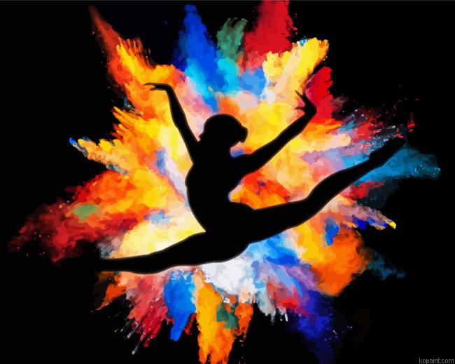 Splas Gymnastic Girl Paint By Numbers.png