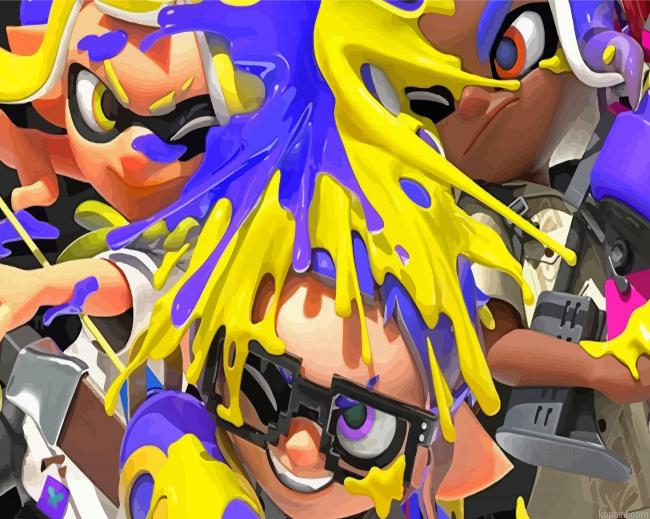 Splatoon Paint By Numbers