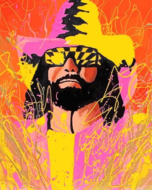 Splatter Art Randy Savage Painting By Numberss.png