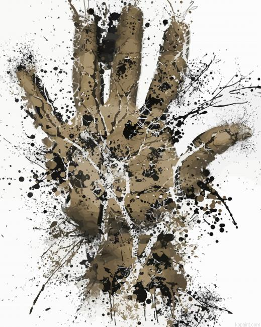 Splatter Hand Paint By Numbers