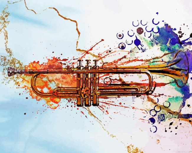 Splatter Jazz Trumpet Painting By Numberss.png