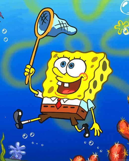 Spongebob Squarepants Cartoon New Painting By Numberss.png