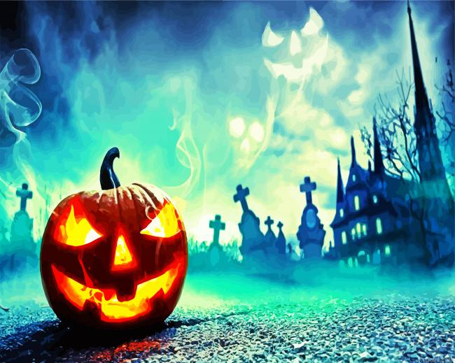 Spooky Halloween Pumpkin Painting By Numberss.png