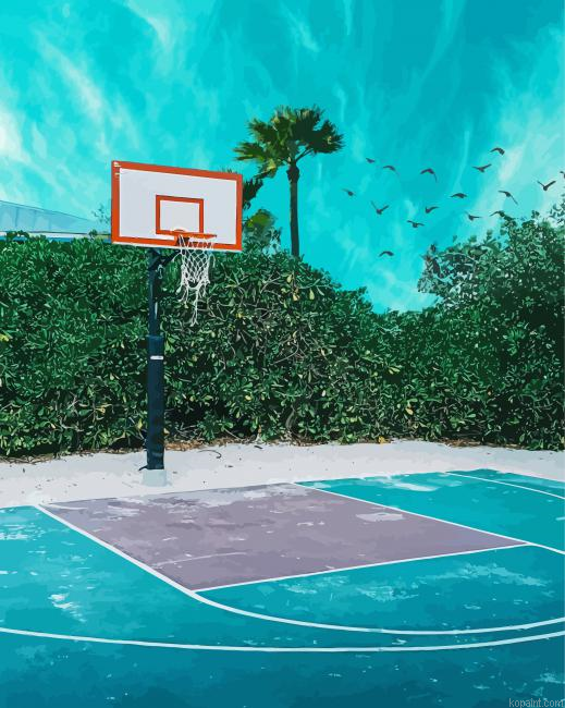 Sport Basketball Court Painting By Numberss.png