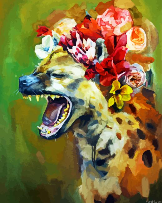 Spotted Hyena Art Painting By Numberss.png
