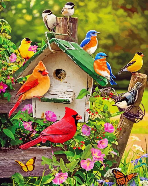 Spring Birds Painting By Numberss.png
