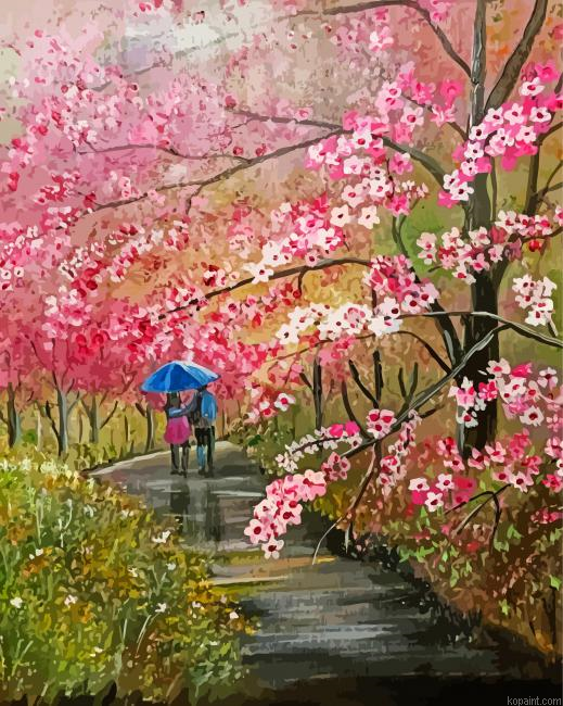 Spring Day Walk Painting By Numberss.png