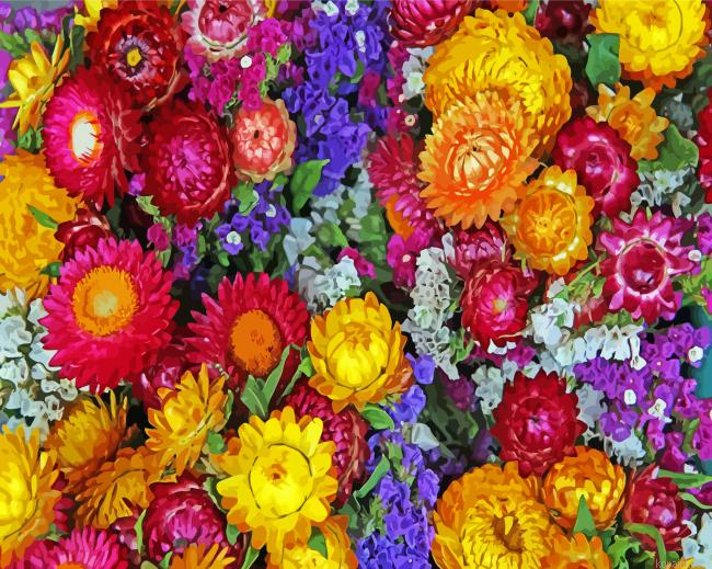 Spring Paper Daisies Painting By Numberss.png