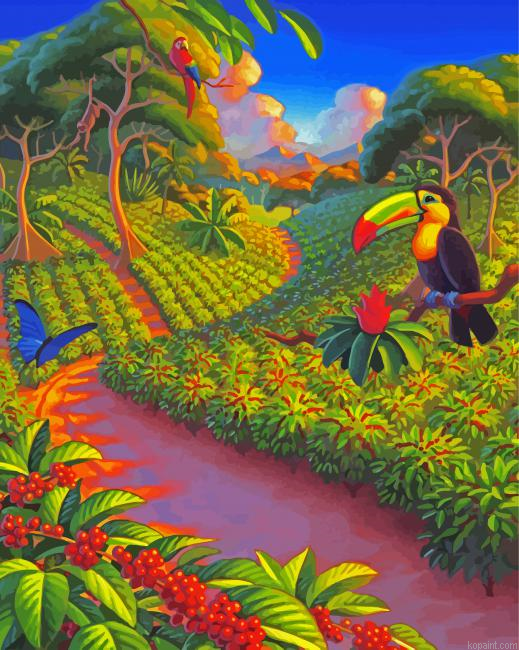 Spring Plantation Paint By Numbers