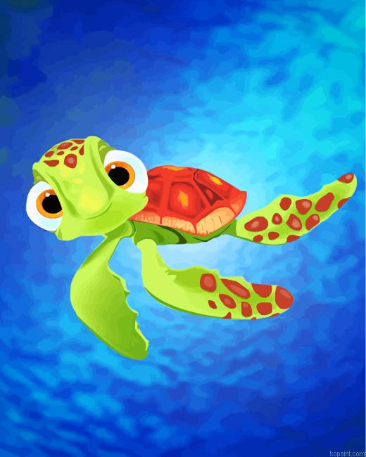 Squirt Finding Nemo Painting By Numberss.png