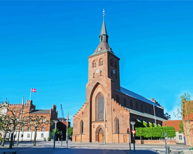 St Canute S Cathedral Odense Paint By Numbers.png