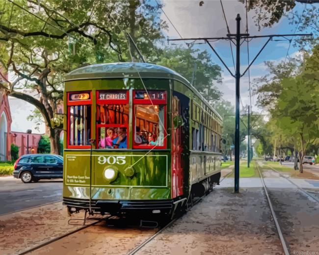 St Charles Street Car Engines Painting By Numberss.png