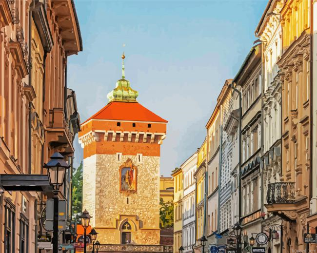 St Florian S Gate Krakow Paint By Numbers.png