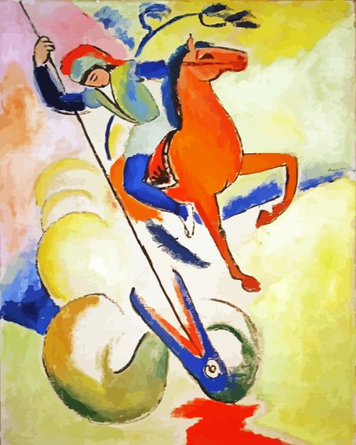 St George August Macke Art Painting By Numberss.png