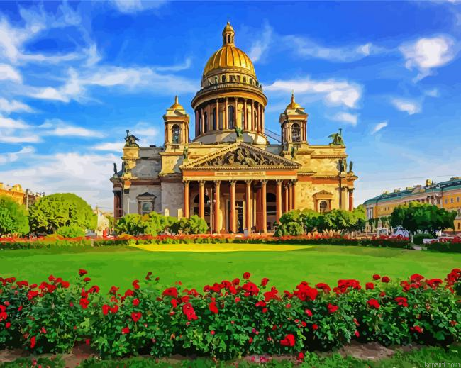 St Isaac S Cathedral Russia Painting By Numberss.png