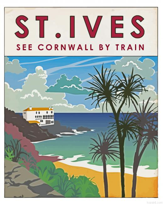 St Ives Bay Poster Paint By Numbers
