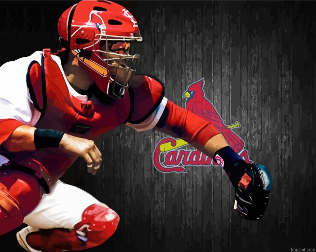 St Louis Cardinals Baseball Player Painting By Numberss.png